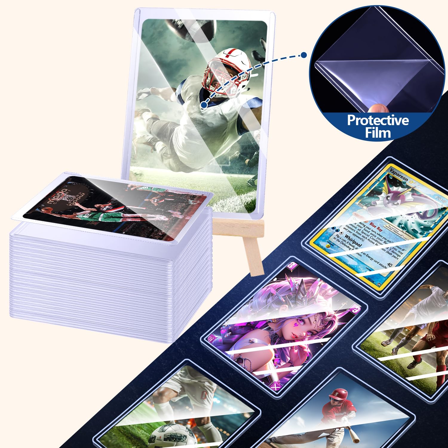 25-100pcs Hard Card Sleeves An - Card Penny Sleeve 评论和价格